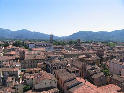 Toskana - Lucca Blick vom Torre Guinigi